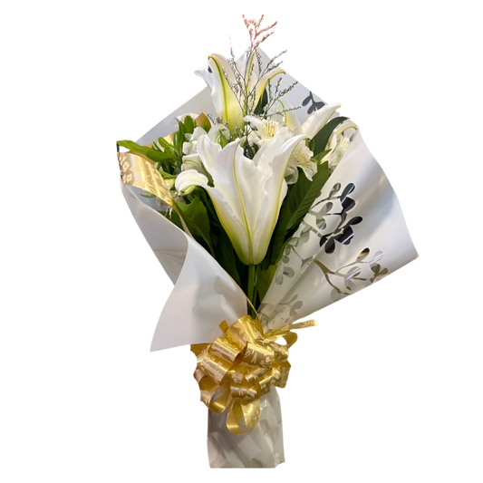 Bouquet of White Lilies - Elegance and Sophistication
