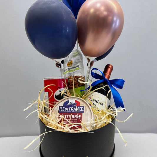 Presente Exclusivo para o Pai – Caixa Luxuosa com Vinho Casillero del Diablo e Delícias Gourmet