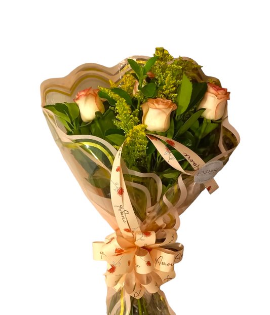 Champagne Roses Bouquet