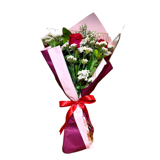 Buquê com 3 Rosas Colombianas