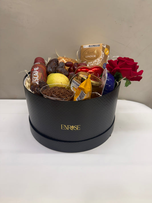 Cesta de Café da Manhã Black Elegance ENROSE