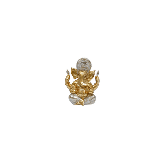 Golden Ganesha with Glitter