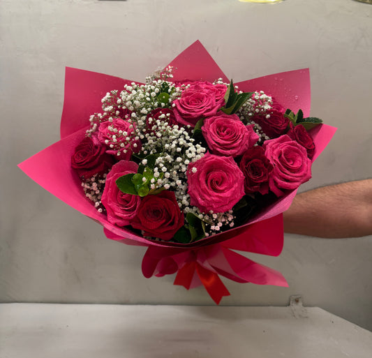 Buquê Colorido com 24 Rosas