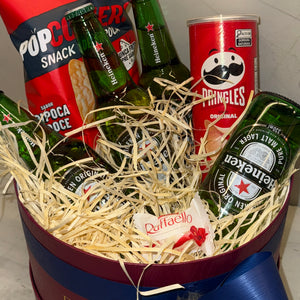 Caixa de Presente Masculina Cerveja & Snacks Enrose