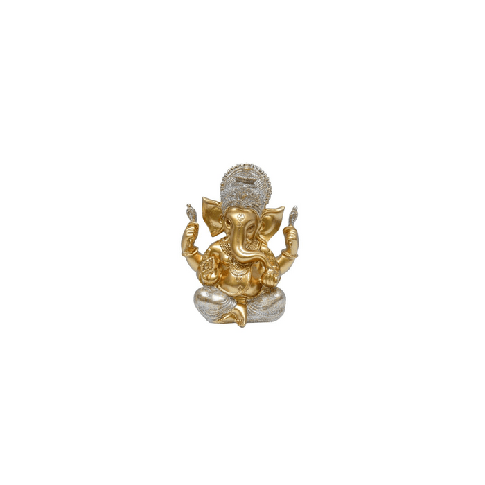 Medium Gold Ganesha with Glitter