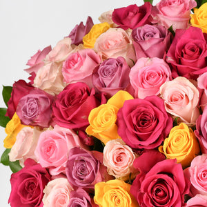 Abraços de Cores com 36 Rosas Combianas