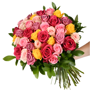 Abraços de Cores com 36 Rosas Combianas