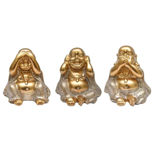 Golden Buddha with Glitter