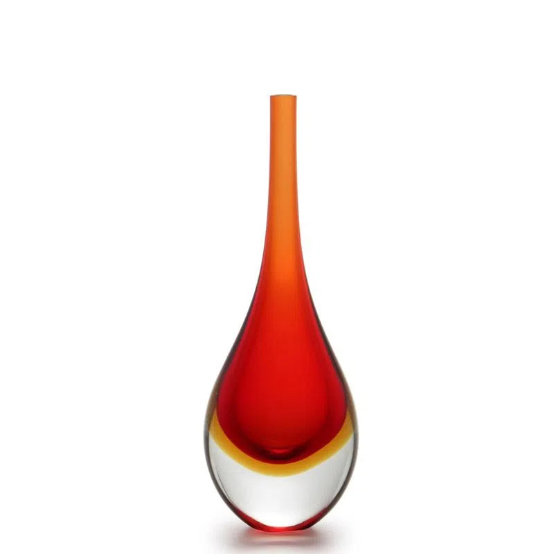 Gota mini bicolor Alta 30cm Cristal Murano Cadoro