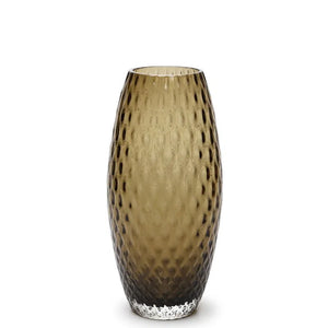Olive Baloton Vase P Ca´d'Oro Murano Crystals 22 cm