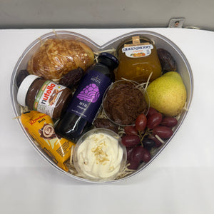 Cesta de Café da Manhã Coração Branco ENROSE