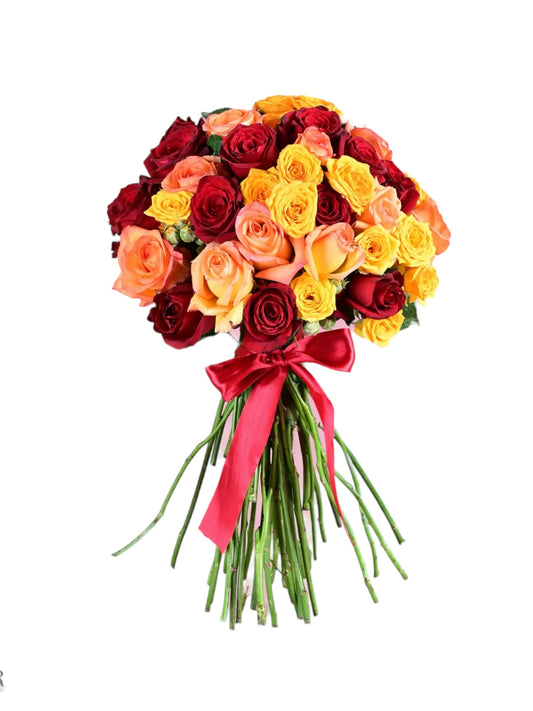 Buquê 36 Rosas Variadas: Elegância em Flor