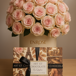 Exclusivo ENROSE x Orphée – Rosas Naturais e Chocolates de Ouro