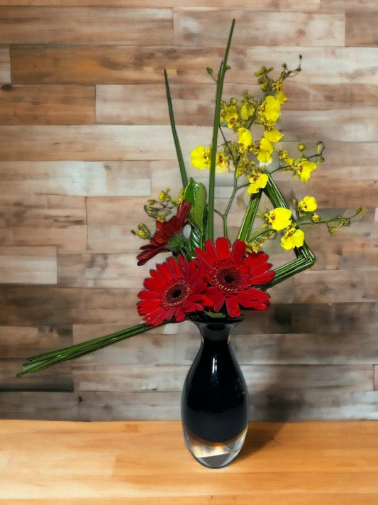 Arranjo Natural em Cristal Murano