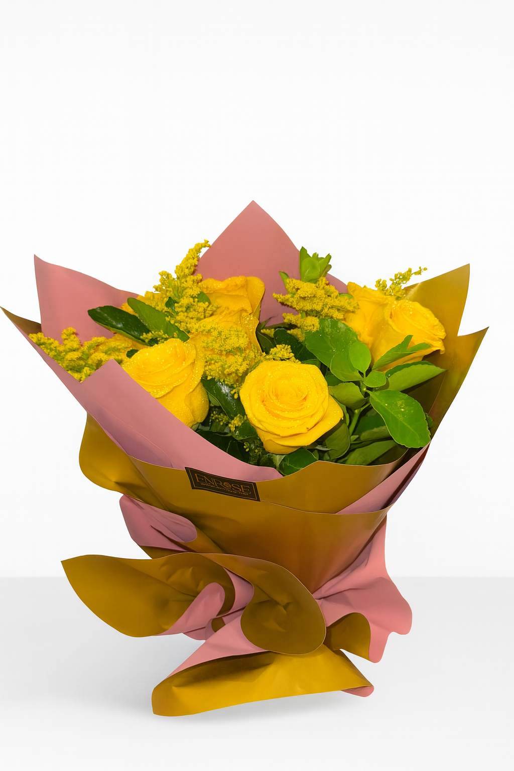 Buquê 8 Rosas Amarelas