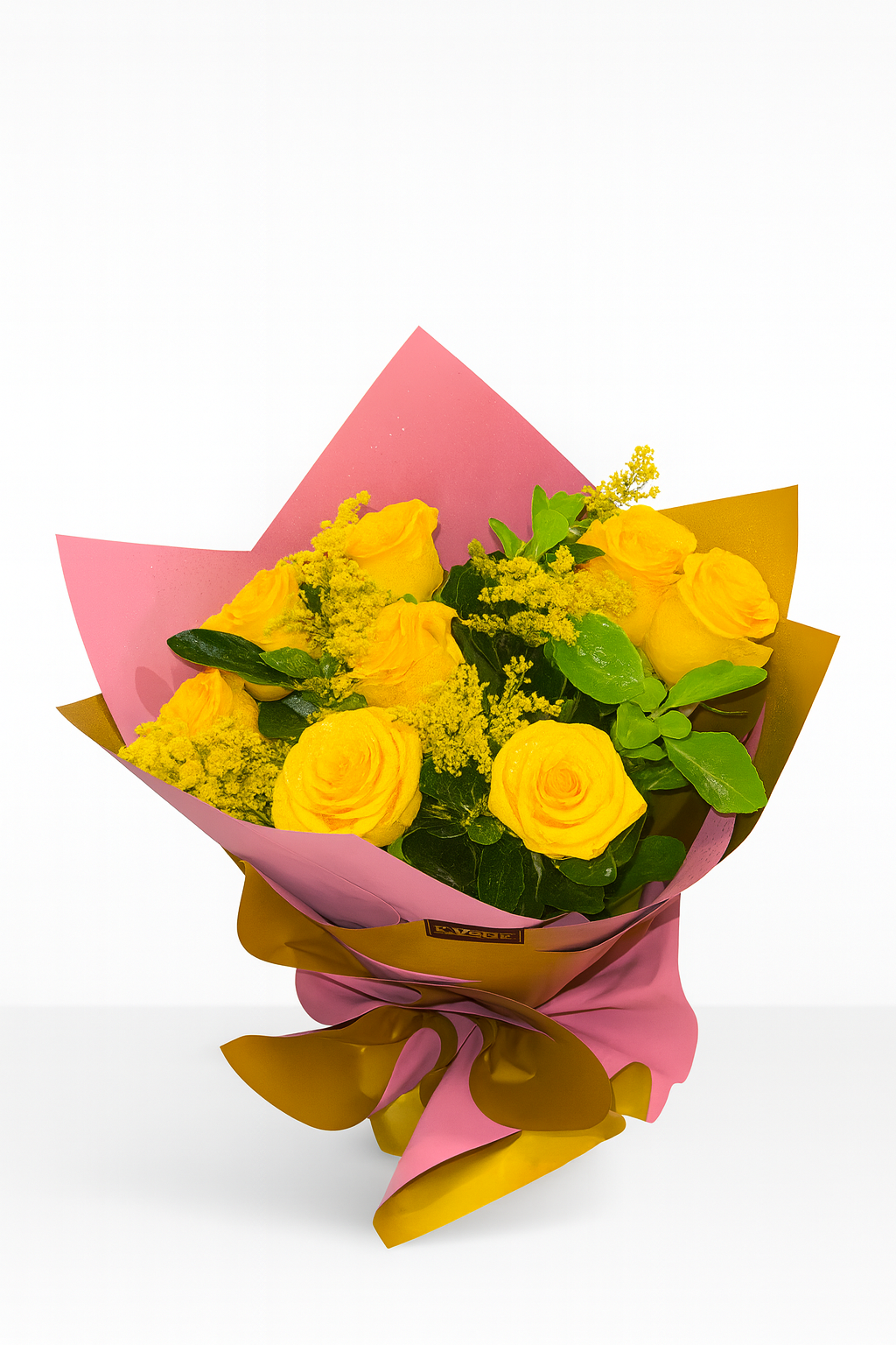 Buquê 8 Rosas Amarelas