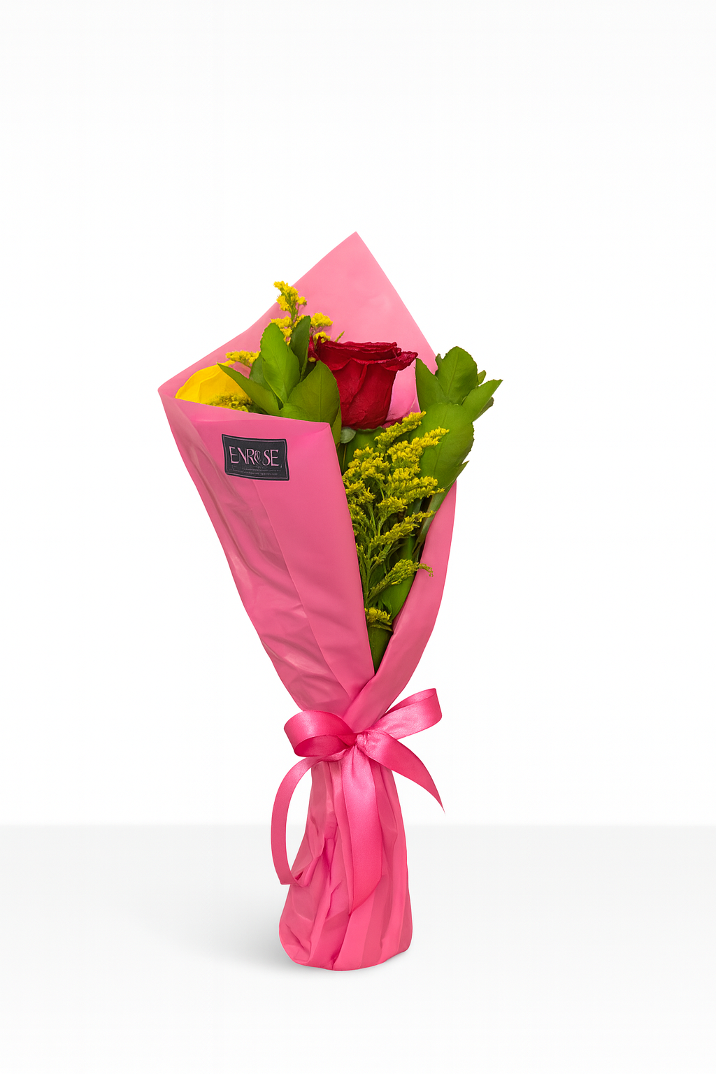 Mini Buquê 3 Rosas Coloridas