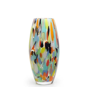 Olivia Multicolor Vase G Ca´d'Oro Murano Crystals 27cm