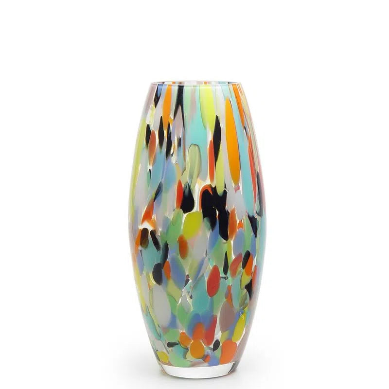 Vaso Olivia Multicolor G Ca´d'Oro Cristais Murano27cm