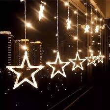 CASCATA LED ESTRELA COM 150 LED 300CM