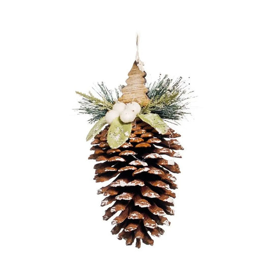 ENFEITE DE PINHA BEGE