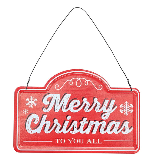 PLACA DECORATIVA MERRY CHRISTMAS